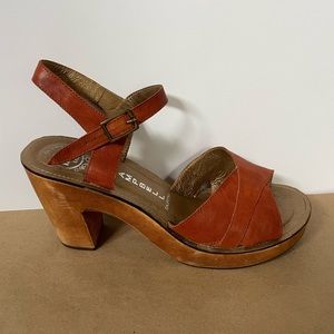 Jeffery Campbell Burnt Orange Leather Sandals
